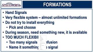 Creating a Flexible System of Formations for the No-Huddle Offense