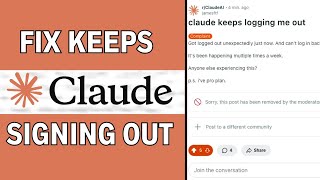 How To Fix Claude AI Keeps Signing Out (2025)