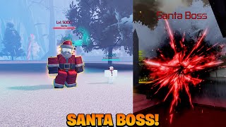 COMO DERROTAR O SANTA BOSS DO JUJUTSU INIFNITE - ROBLOX