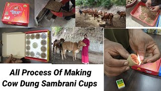 How to Make Cow Dung Sambrani Cups | Shree Gruh Udhyog Cow Dung Sambrani Cups Making Process