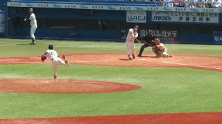 【劇的】明治大 喜多真吾　9回2死から同点ホームラン　VS 法政大 三浦銀二　2019.05.25