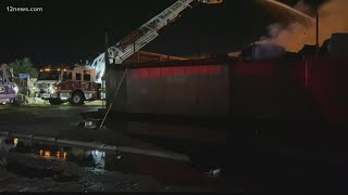 Firefighters continue last stretch on Recycling Yard Fire