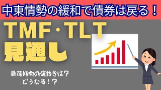 10.15アメリカ債券ETFの買い時TMF・TLT｜中東情勢の緩和と長期債利回り