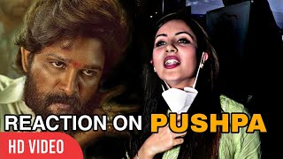 Puja Banerjee CUTE REACTION on Pushpa Movie | Allu Arjun, Rashmika Mandanna