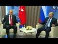 Cumhurbaşkanımız Erdoğan, Putin ile ikili görüşmede bir araya geldi