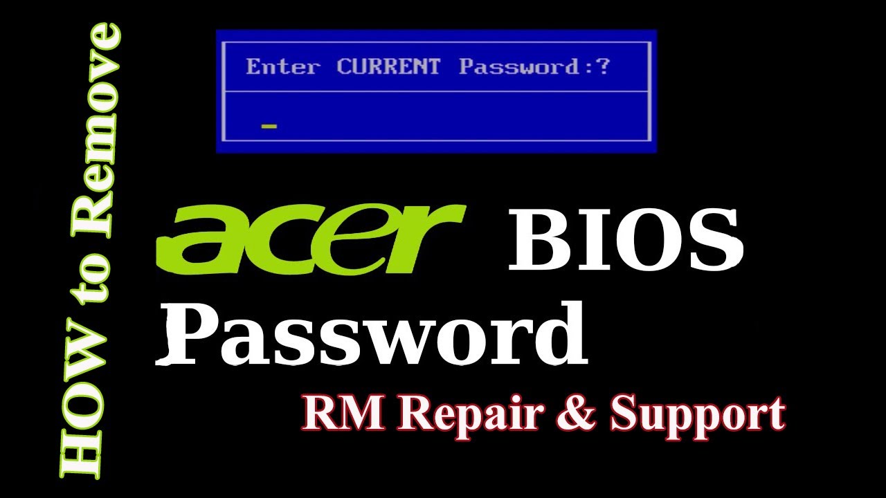 How To Clear/Reset Bios Password On Acer Aspire One - YouTube