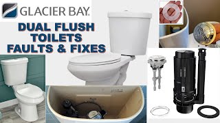 How to Fix a Glacier Bay Dual Flush Toilet. Stop a Running Toilet. #Glacierbay #toilets #diyplumbing
