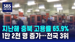 지난해 충북 고용률 65.9%…전국 3위 / SBS