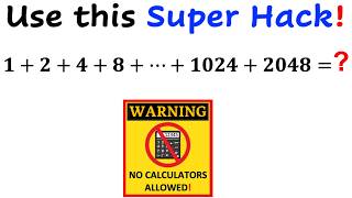 Can you find the SUM of the Series? | (Calculators NOT Allowed) | #math #maths