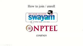 How to Join or Enroll SWAYAM NPTEL courses | step by step tutorial | 2026