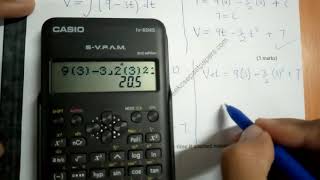 KCSE 2015 - KINEMATICS - 10 MARKS