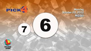 Wisconsin Lottery Midday Draw 10/03/2022