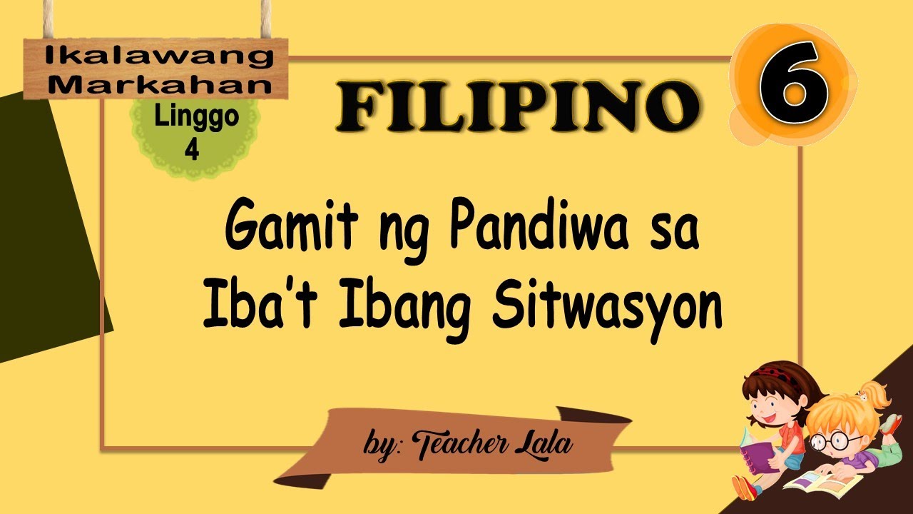 Gamit Ng Pandiwa Sa Iba’t Ibang Sitwasyon - YouTube