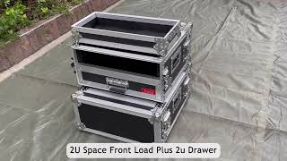 Amp 2U Rack Road Case with 2U Drawer for Novastar VX600 and VX1000