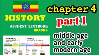 new grade 9 history unit 4 part 1 middle age and early based on new curriculum #ethiopianeducation