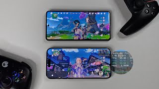 ROG 8 Pro vs. iPhone 15 Pro Max Genshin Impact FPS Performance Test | Gaming Android Phone vs iPhone