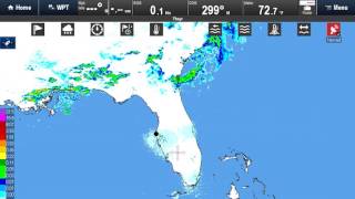 GRIBview Precision Global Weather on Raymarine LightHouse II Release 17.