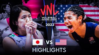 LEGENDARY MATCH | JAPAN vs USA | Women's VNL 2023