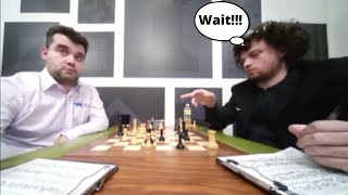 Hans Niemann having an Awkward moment after the game | Sinquefield Cup 2022