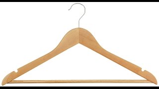 AmazonBasics Wood Suit Hangers - 30 Pack, Natural || Amazon