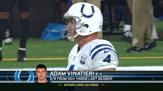 Adam Vinatieri Drills 57 Yard Field Goal at Age 45!