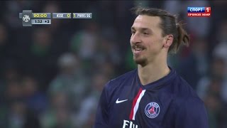 Zlatan Ibrahimovic vs AS St. Etienne Away HD 1080i (25/01/2015)