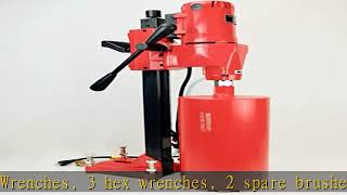 BLUEROCK Model 8Z1 Concrete Core Drill With Stand 110V 2400W Asphalt Masonry Diamond Drilling