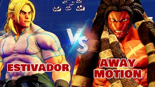 SFV - Ken (Estivador) vs. Necalli (Away-Motion) in 4K/UHD [Street Fighter V]