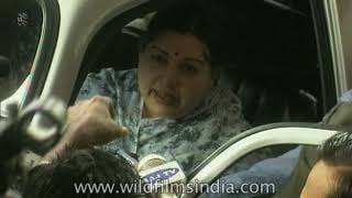 Jayalalitha arrives at the Special Court in Chennai