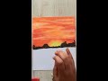 morning sunrise scenery soft pastel s drawing for beginner shorts youtubeshorts