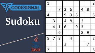 "Sudoku" - Codesignal #60 - JAVA Solution