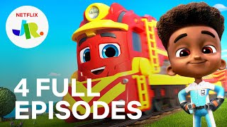 Mighty Express Season 1 FULL EPISODE 1-4 Compilation 🚂 Netflix Jr