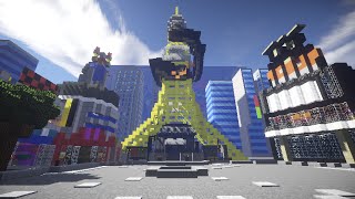 【Minecraft】ハイカラシティ作ってみた【Splatoon】