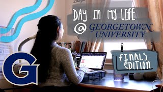 College Day In The Life at Georgetown University | Virtual Finals Edition