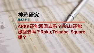 【神鸦研究】ARK系列1：ARKK还能涨回去吗？兼谈特斯拉Tesla还能涨回去吗？Roku，Teladoc，Square呢？