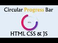 How To Make Circular Progress Bar Using HTML CSS JavaScript | Neomorphism Progress Bar