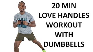 20 Minute Waist Slimmer Love Handles Workout with Dumbbells