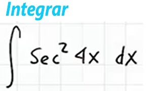 integral de la secante cuadrada