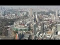 tokyo city view from roppongi hills mori tower 東京　六本木ヒルズ52階展望台からの眺め