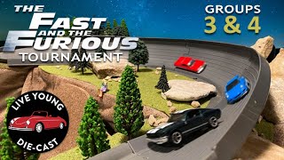 Hot Wheels "Fast & The Furious" Tournament | Groups 3 & 4 |  1:64 Diecast Racing Action!