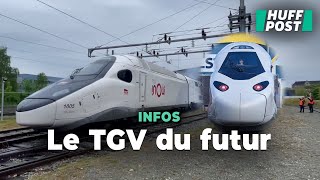 La SNCF présente le TGV M, son « train du futur », dont les rames seront presque