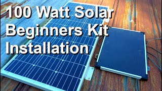 Super Easy!  100 watt Solar Beginner Kit | Renogy Kit