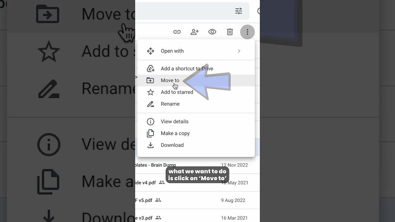How to Move Files into Google Drive Folders