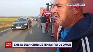 Accident mortal pe E70, după o șicanare între două tiruri și o dubă. O persoană a murit strivită