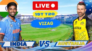 Live: India vs Australia 1st T20 Match Live Score & Commentary | Live Cricket Today IND vs AUS