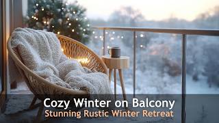 Balcony Wonderland: Rustic Winter Decor Ideas!