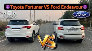 Toyota Fortuner vs Ford Endeavour Car Race | Endeavour vs Fortuner Drag Race | Fortuner vs endeavour