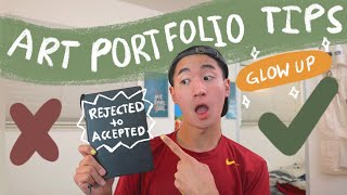 Comparing My Rejected and Accepted Art Portfolios // Art Portfolio Tips 🎨🖌