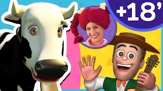 La Vaca Lola | La Granja de mi Tío y Más | Canciones infantiles para aprender los animales | A Jugar