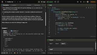 Maximum Number of Non Overlapping Substrings LeetCode solution explained